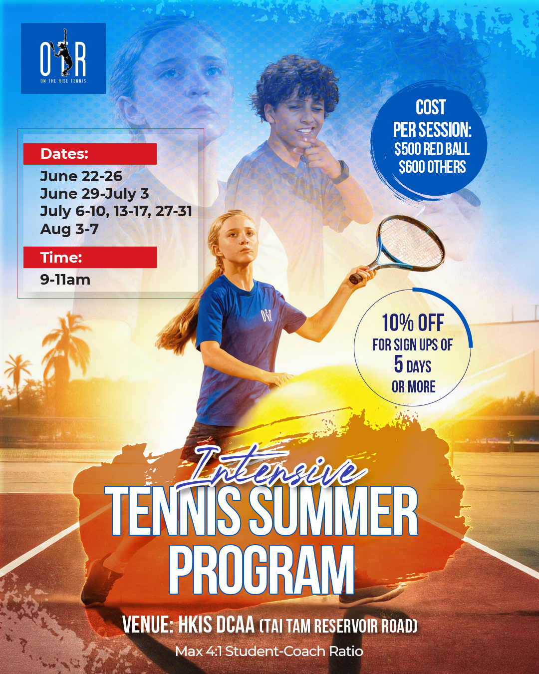 Intensive Tennis Summer Programme 2026